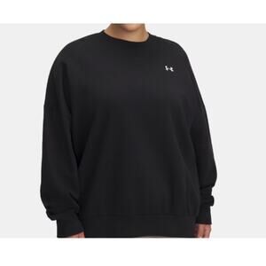 UA Rival Fleece Women's Oversized Crew Under Armour Black Size L